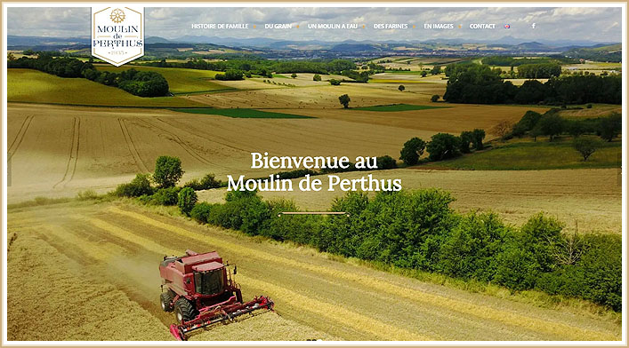 MOULIN DE PERTHUS moud depuis des décennies<br/>Moulins à grains Osttiroler de la famille Green